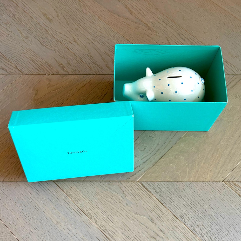 Tiffany & Co. Ceramic Piggy Bank Baby Gift